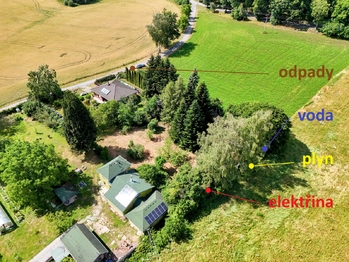 zde rozmístění sítí ... - Prodej pozemku 1590 m², Herálec