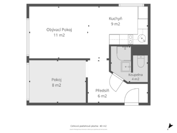 Pronájem bytu 2+kk v osobním vlastnictví 38 m², Hořovice