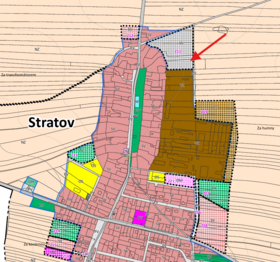 Prodej pozemku 4248 m², Stratov