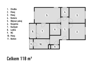 Prodej bytu 4+1 v osobním vlastnictví 118 m², Nová Pec