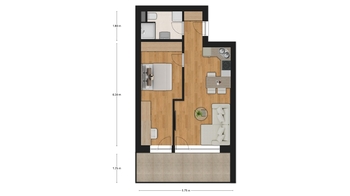 Prodej bytu 2+kk v osobním vlastnictví 41 m², Veselí nad Moravou