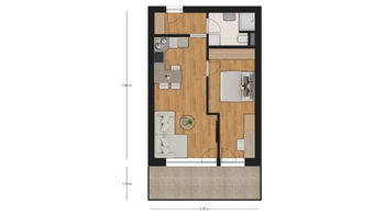 Prodej bytu 2+kk v osobním vlastnictví 41 m², Veselí nad Moravou