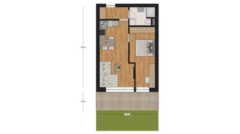 Prodej bytu 2+kk v osobním vlastnictví 41 m², Veselí nad Moravou