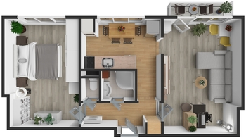 Pronájem bytu 2+1 v osobním vlastnictví 52 m², Praha 9 - Letňany