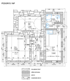 Půdorys 1.NP - Prodej domu 61 m², Horní Maršov