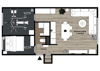 Pronájem bytu 3+kk v osobním vlastnictví 51 m², Meziboří