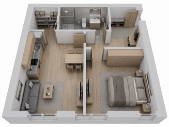 Pronájem bytu 2+kk v osobním vlastnictví 43 m², Hořovice