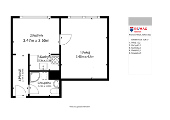 Prodej bytu 1+1 v osobním vlastnictví 36 m², Ostrov