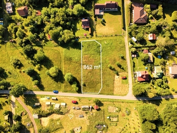 Letecký snímek - Pronájem pozemku 862 m², Libeř