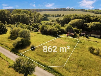 Pohled na pozemek - Pronájem pozemku 862 m², Libeř 
