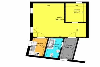 Pronájem bytu 2+kk v osobním vlastnictví 49 m², Český Brod