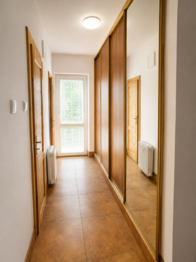 CHODBA SE VSTUPEM NA BALKÓN  - Pronájem bytu 2+1 v osobním vlastnictví 60 m², České Budějovice