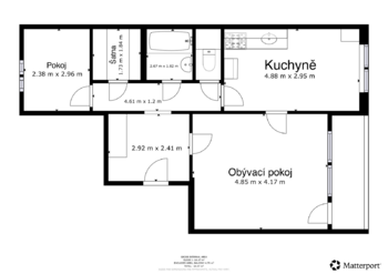 Prodej bytu 2+1 v osobním vlastnictví 62 m², Ústí nad Labem
