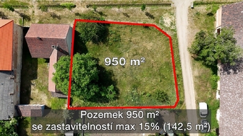 Prodej pozemku 950 m², Ledčice