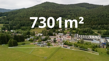 ptačí perspektiva - Prodej zemědělského objektu 871 m², Lipová-lázně
