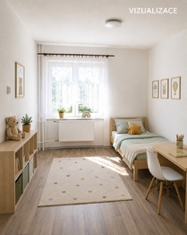 Pokoj-vizualizace - Pronájem bytu 3+kk v osobním vlastnictví 80 m², Postoloprty