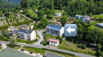 pohled na dům a okolí - Pronájem bytu 3+1 v osobním vlastnictví 64 m², Železný Brod