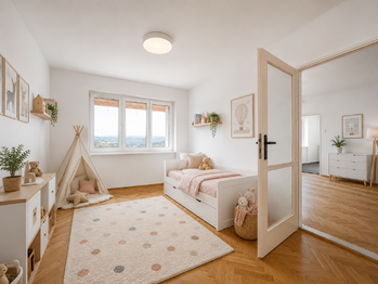 vizualizace dětského pokoje - Pronájem bytu 3+1 v osobním vlastnictví 64 m², Železný Brod