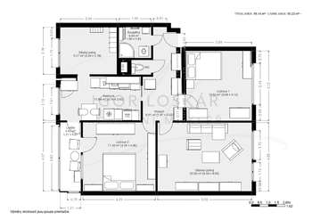 Prodej bytu 4+1 v osobním vlastnictví 92 m², Brno