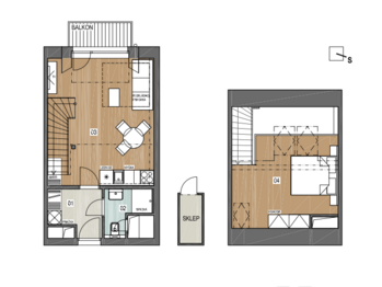 Pronájem bytu 1+kk v osobním vlastnictví 53 m², Pohořelice