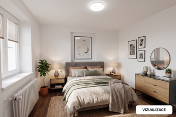 Vizualizace: Pokoj - Pronájem bytu 2+1 v osobním vlastnictví 50 m², Jesenice