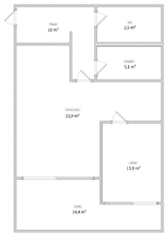 Prodej bytu 2+kk v osobním vlastnictví 70 m², Brno