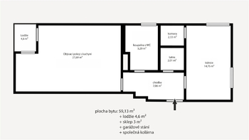 Prodej bytu 2+kk v osobním vlastnictví 66 m², Havlíčkův Brod