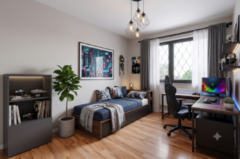 VIZUALIZACE chlapecký pokoj 2NP - Prodej domu 240 m², Praha 10 - Dubeč