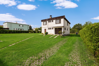 RD čelní pohled - Prodej domu 240 m², Praha 10 - Dubeč