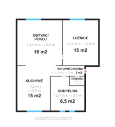 Prodej bytu 2+kk v osobním vlastnictví 58 m², Meziboří
