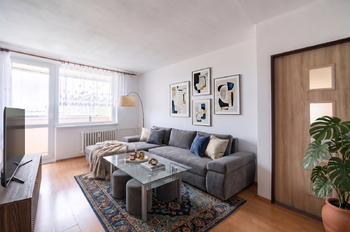 vizualizace_obyvaci_pokoj - Prodej bytu 3+1 v osobním vlastnictví 63 m², Žatec