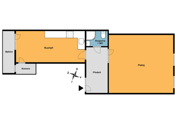 Pronájem bytu 1+1 v osobním vlastnictví 62 m², Praha 2 - Vinohrady