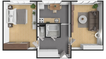 Prodej bytu 2+1 v osobním vlastnictví 52 m², Kadaň