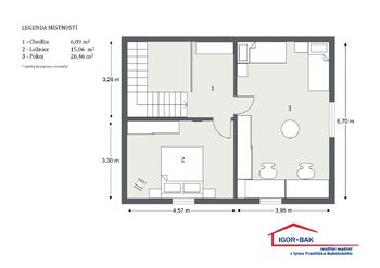 Prodej bytu 3+kk v osobním vlastnictví 106 m², Oleška