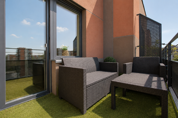 Terasa - Pronájem bytu 3+kk v osobním vlastnictví 83 m², Praha 9 - Letňany