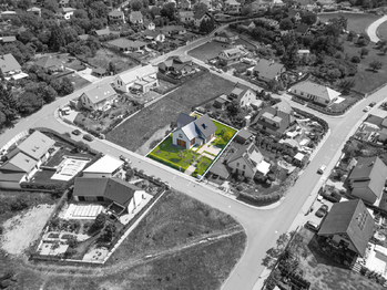 Vizualiace - stavební pozemek Radlík - Jílové u Prahy - Prodej pozemku 808 m², Jílové u Prahy