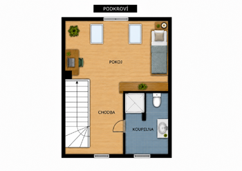3 NP  - Prodej domu 163 m², Praha 9 - Střížkov