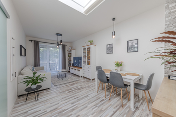 Obývací pokoj - Prodej bytu 3+kk v osobním vlastnictví 76 m², Šumperk