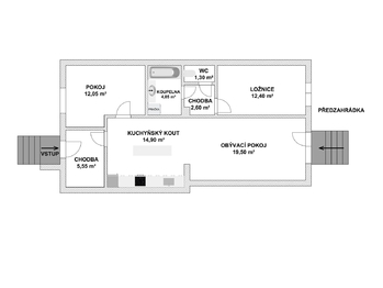 Prodej bytu 3+kk v osobním vlastnictví 76 m², Šumperk
