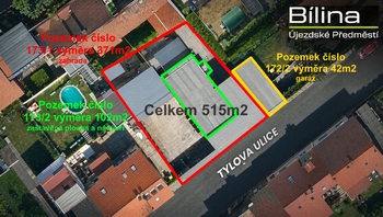 Prodej pozemku 515 m², Bílina