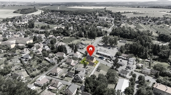 Poloha domu v Hoštce - Prodej domu 152 m², Hoštka