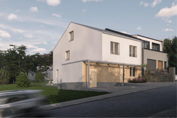 Vizualizace dle projektu  - Prodej pozemku 374 m², Praha 8 - Dolní Chabry