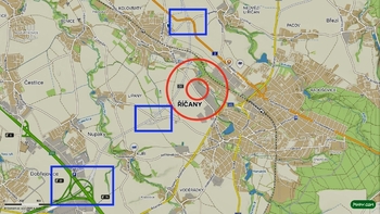 Nájezdy na Pražský okruh - Pronájem pozemku 4925 m², Říčany