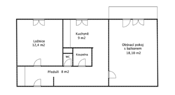 Prodej bytu 2+1 v osobním vlastnictví 51 m², Olomouc
