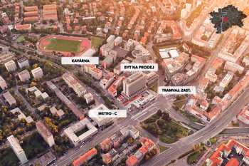 Vše na pár kroků - Prodej bytu 2+1 v osobním vlastnictví 43 m², Praha 4 - Nusle
