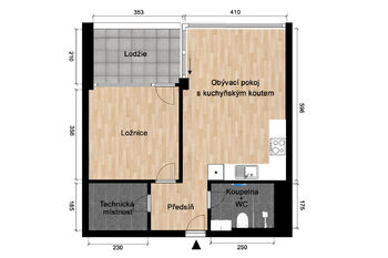 Pronájem bytu 2+kk v osobním vlastnictví 51 m², Plzeň