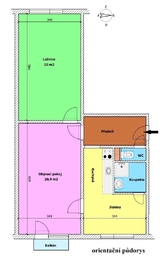 Pronájem bytu 2+1 v osobním vlastnictví 65 m², Kaplice