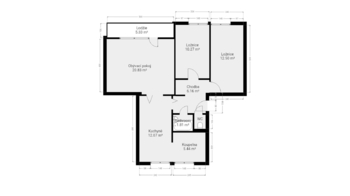 Prodej bytu 4+kk v osobním vlastnictví 73 m², Praha 4 - Záběhlice
