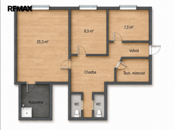 Pronájem bytu 3+kk v osobním vlastnictví 65 m², Praha 2 - Nové Město