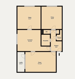 Prodej bytu 3+1 v osobním vlastnictví 70 m², Brno